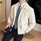 Threebooy New In Slim Fit Spring Autumn Male Coats High Quality Harajuku Aesthetic Y2k Original Brands Vintage Men's Jackets